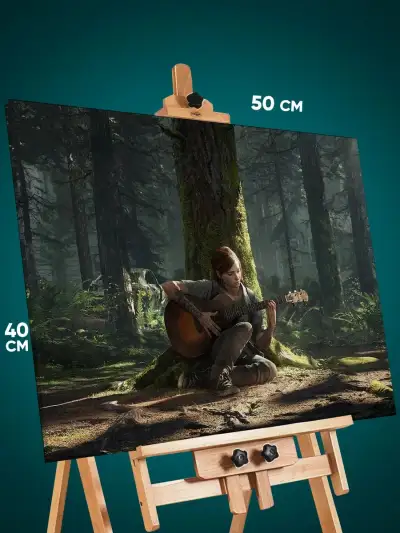 Картина на стену The Last of Us игра Элли 40x50