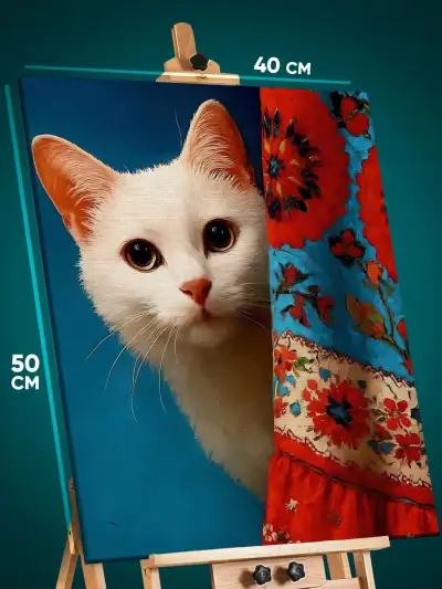 Картина на стену Котики прячется 40x50