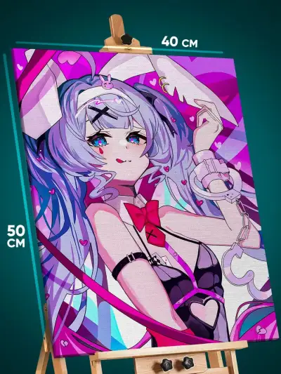 Картина на стену Vocaloid Мику Хатсуне 40x50