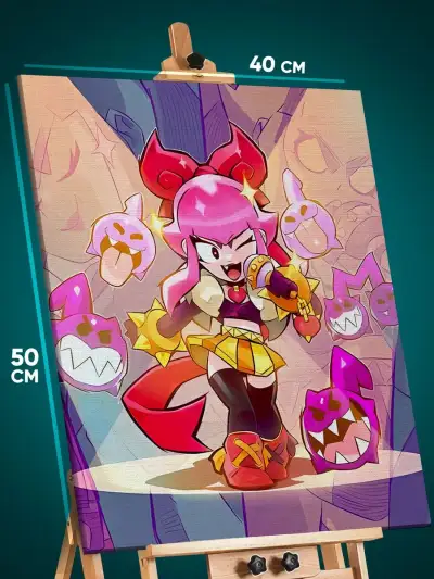Картина на стену Brawl Stars Игра 40x50