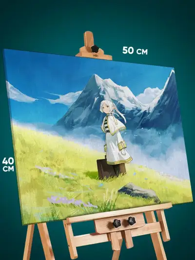 Картина на стену Фрирен Аниме эльфийка 40x50