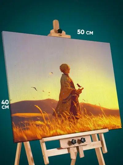 Картина на стену Клинок рассекающий демонов Аниме Зеницу 40x50