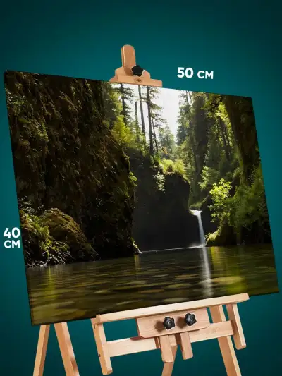 Картина на стену Пейзаж природа водопад 40x50
