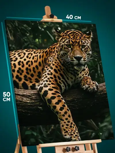 Картина на стену Животные лепопард 40x50