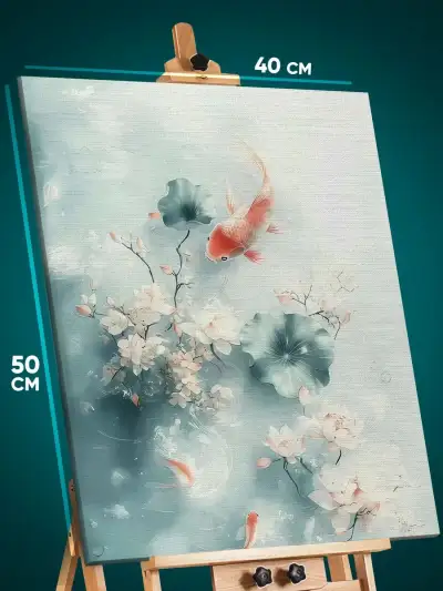 Картина на стену Животные карпы 40x50