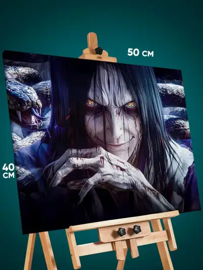Картина на стену Наруто Аниме Орочимару Акацуки 40x50