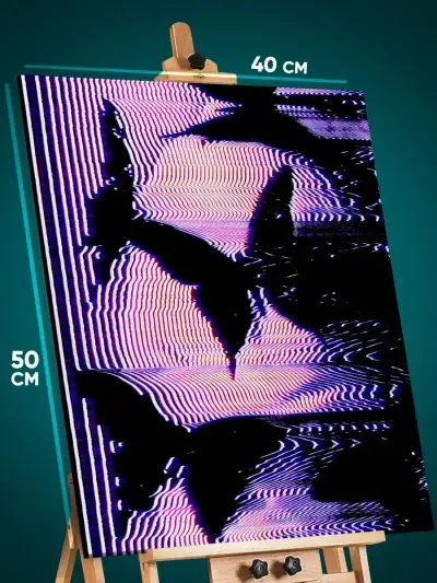Картина на стену Абстракция бабочки 40x50