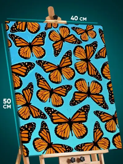 Картина на стену Животные бабочки 40x50