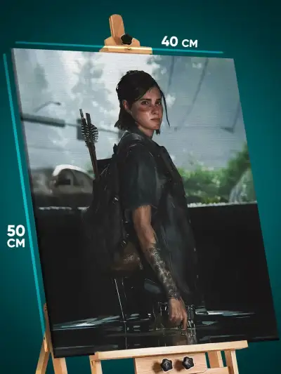 Картина на стену The Last of Us Игра Элли 40x50