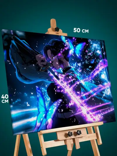Картина на стену Клинок рассекающий демонов Аниме Шинобу 40x50