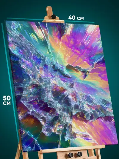 Картина на стену Абстракция волны 40x50