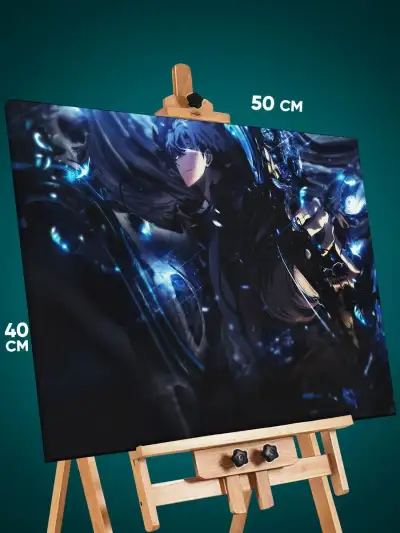 Картина на стену Поднятие уровня в одиночку Аниме 40x50