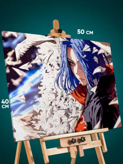 Картина на стену Наруто Аниме Конан Акацуки 40x50