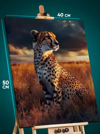 Картина на стену Животные леопард 40x50
