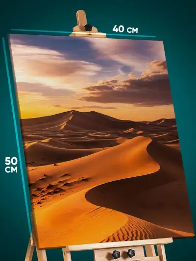 Картина на стену Пейзаж природа пустыня закат 40x50