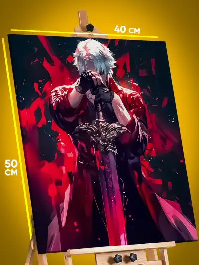 Картина на стену Devil May Cry Игра Данте 40x50