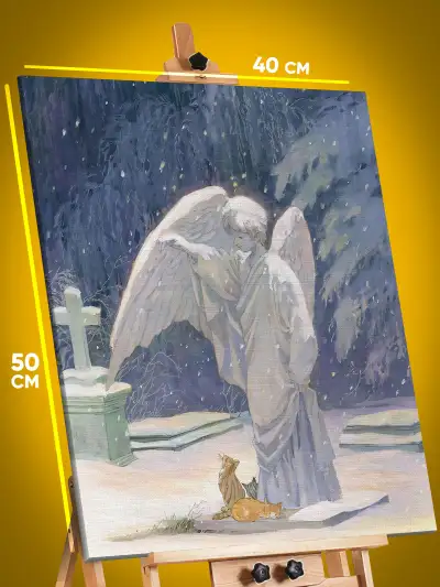Картина на стену Ангел и кошки 40x50