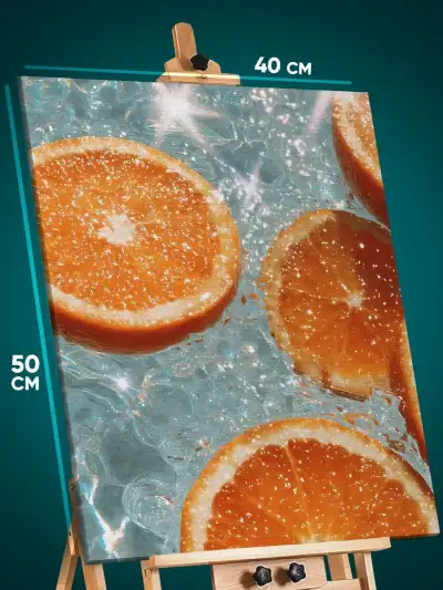 Картина на стену Еда апельсины 40x50