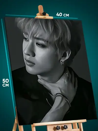 Картина на стену К-Поп музыка Stray Kids 40x50