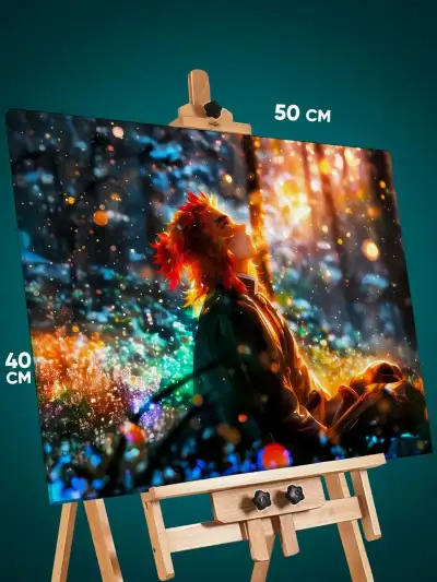 Картина на стену Клинок рассекающий демонов Аниме Ренгоку 40x50