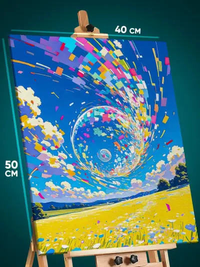 Картина на стену Абстракция пейзаж 40x50