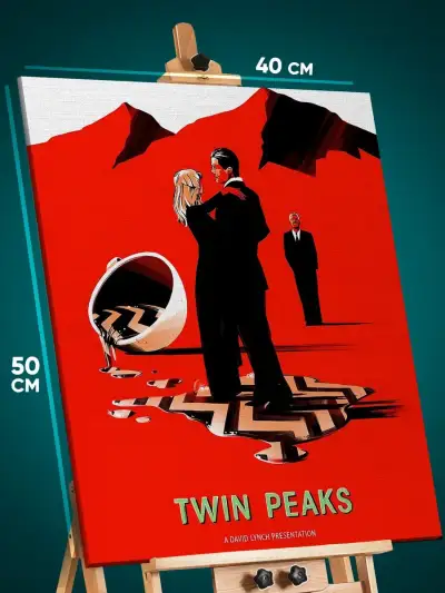 Картина на стену Сериалы Кино Твин Пикс 40x50