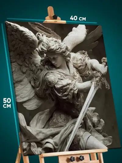 Картина на стену Религия ангел статуя архангел 40x50