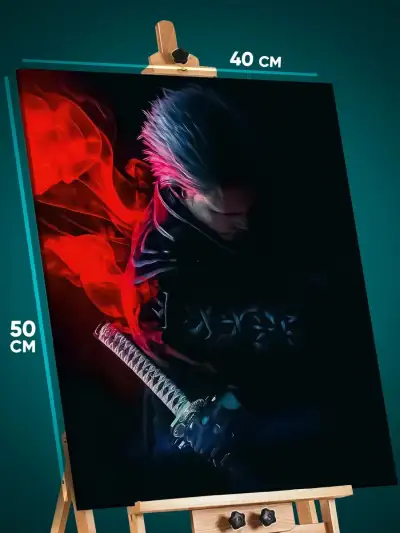 Картина на стену Devil May Cry Игра Вергилий 40x50