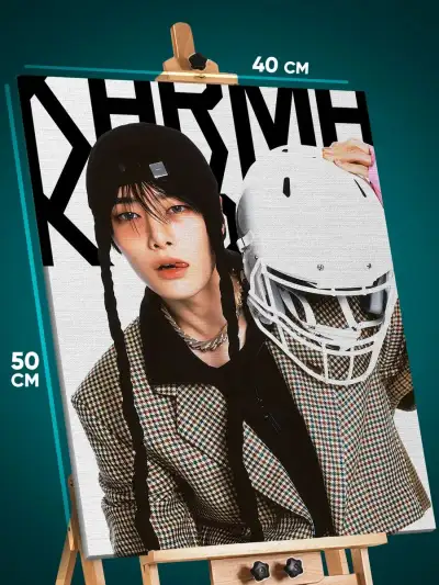 Картина на стену К-Поп музыка Stray Kids 40x50