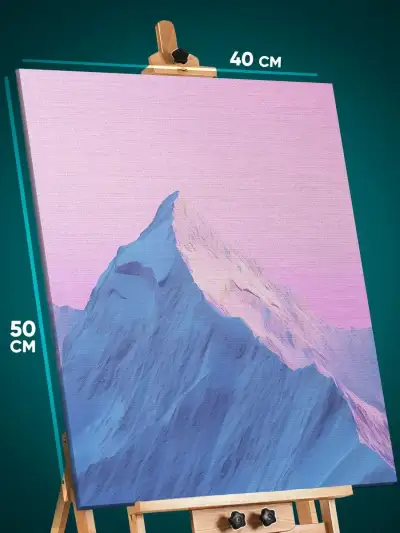 Картина на стену Пейзаж лесной природа горы 40x50