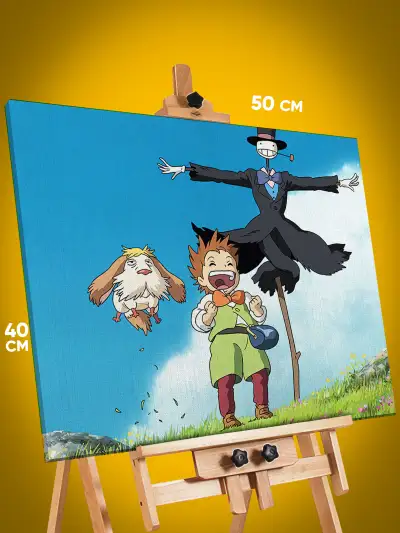 Картина на стену Хаяо Миядзаки Аниме Унесённые призраками 40x50