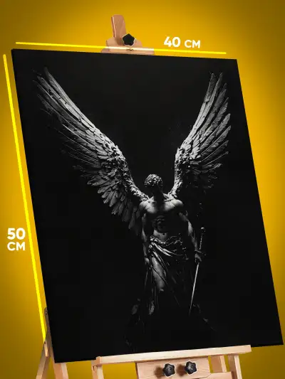Картина на стену Религия ангел статуя архангел 40x50
