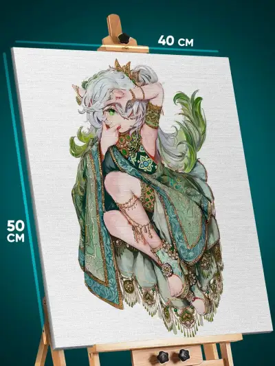 Картина на стену Геншин Импакт Игра Нахида 40x50