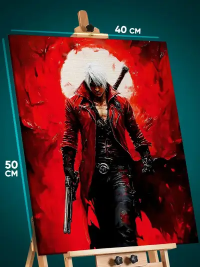 Картина на стену Devil May Cry Игра Данте 40x50