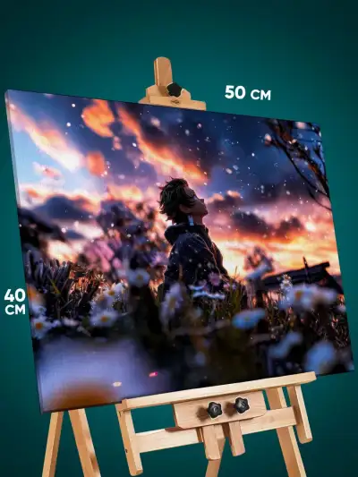 Картина на стену Клинок рассекающий демонов Аниме Тандзиро 40x50