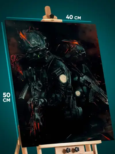 Картина на стену Call of Duty Игра 40x50