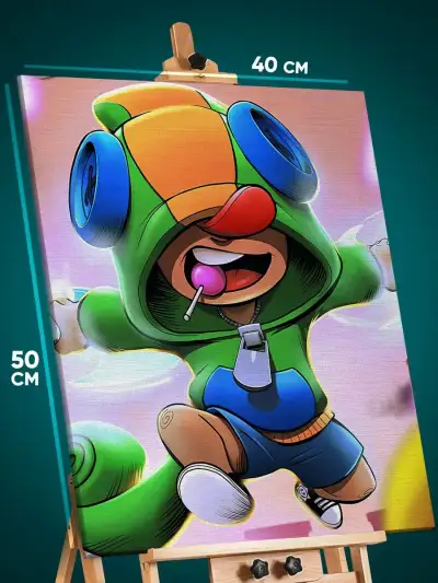 Картина на стену Brawl Stars Игра 40x50