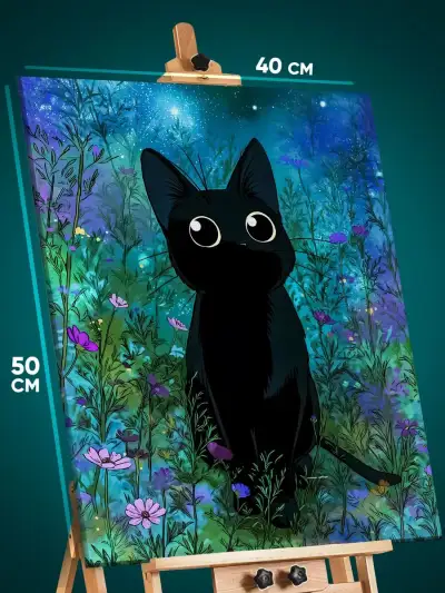 Картина на стену Котики милый 40x50
