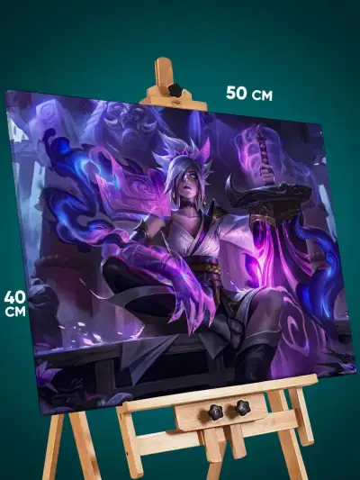 Картина на стену League Of Legends Игра Ривен 40x50