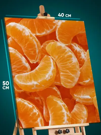 Картина на стену Еда лимоны дольки 40x50