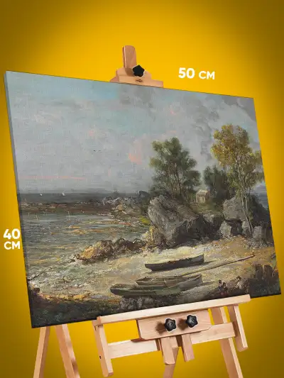 Картина на стену Репродукция Хижина устричника 40x50