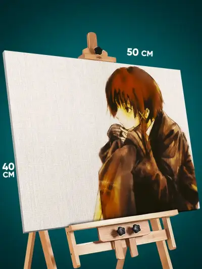 Картина на стену Эксперименты Лэйн Аниме мрачные 40x50
