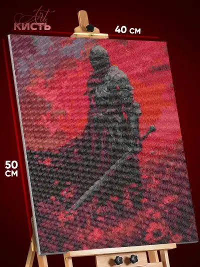 Алмазная мозаика Темная фэнтези Игра Dark Souls 40x50