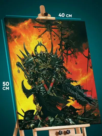 Картина на стену Warhammer Игра 40x50