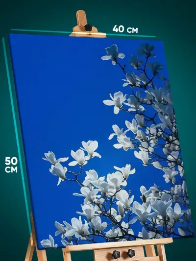 Картина на стену Цветы небо 40x50