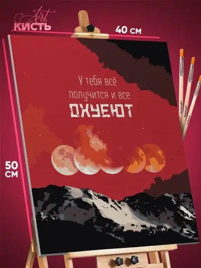 Картина по номерам Мотивация 40x50