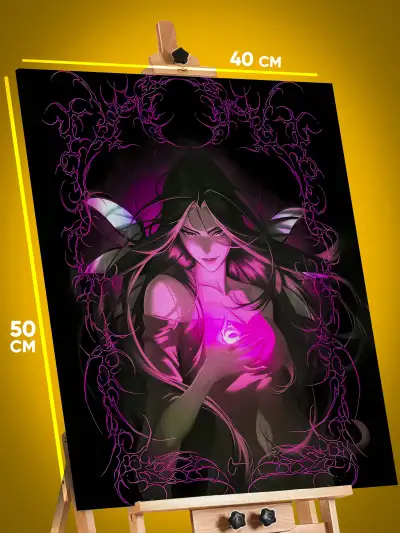 Картина на стену Мультфильмы Чародейки Нерисса 40x50