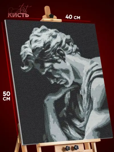 Алмазная мозаика Статуя греческая скульптура 40x50