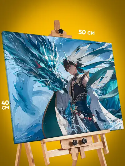 Картина на стену Honkai: Star Rai Игра Дань Хэн 40x50