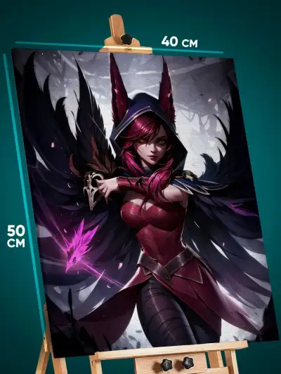 Картина на стену League Of Legends Игра Шая 40x50